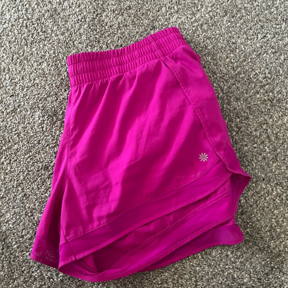 Athleta Pink Athletic Shorts Lightweight Performance